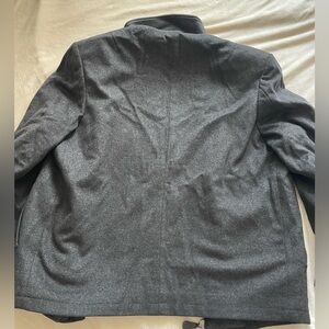 Men’s Wool Topcoat Dark Grey Dress Coat size medium, 90% wool 10%  cashmere